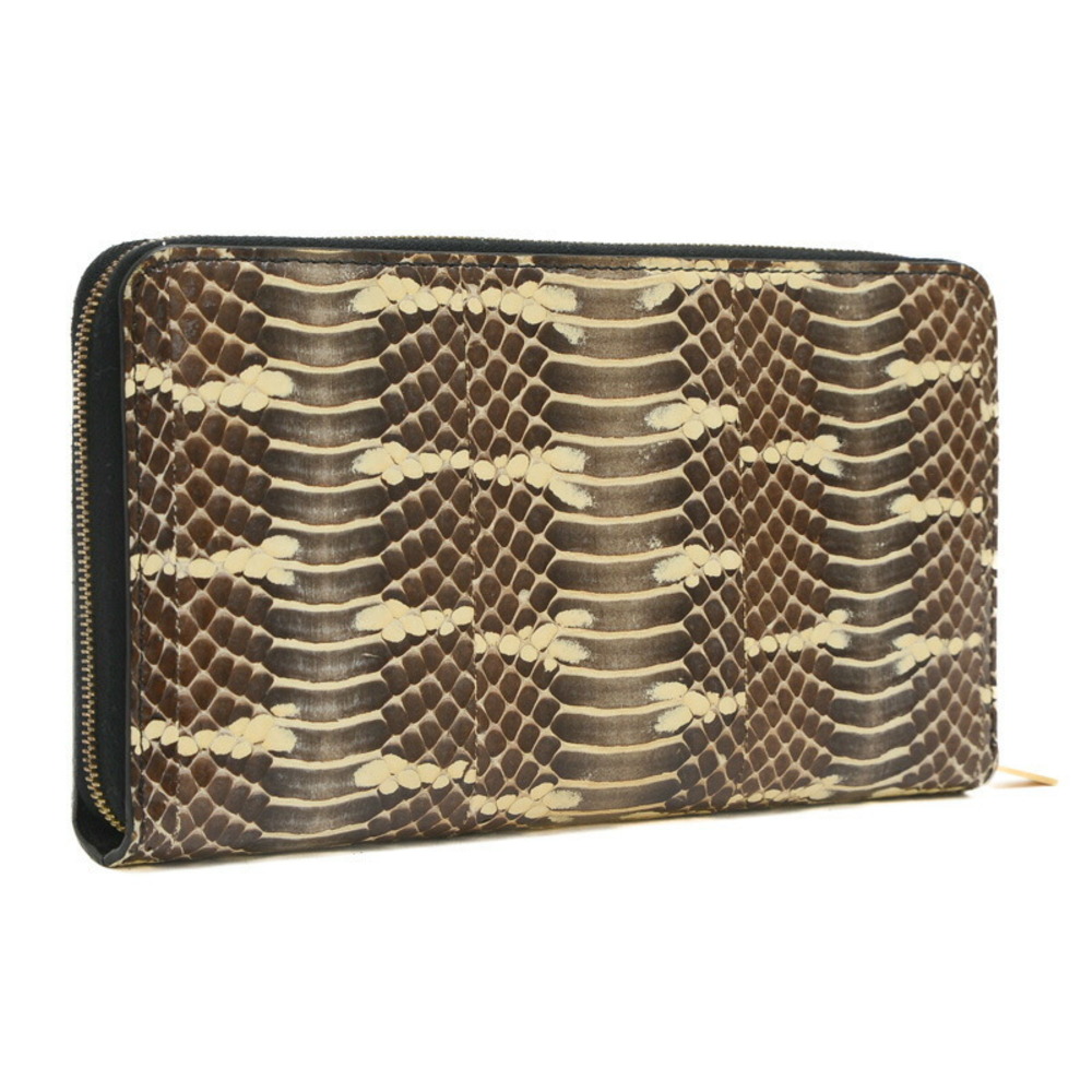 Celine Zip White Python Brown Long Ivory Wallet - image 2